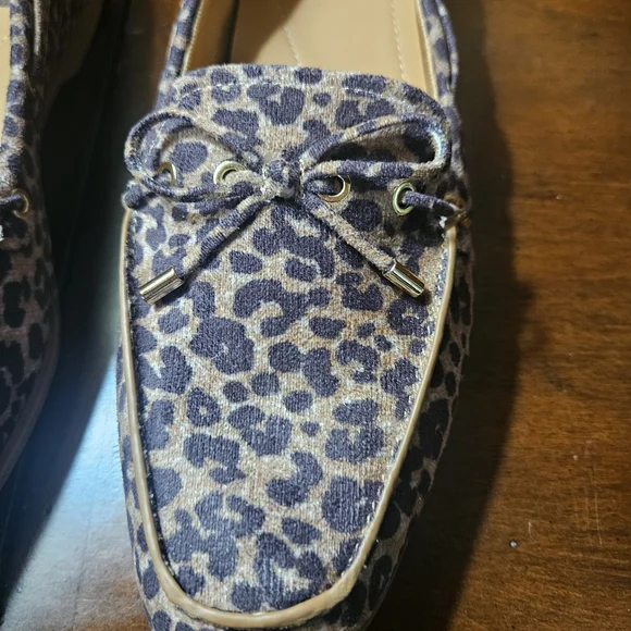 Dolce Vita Animal Print Loafers with Bow - Picture 7 of 8